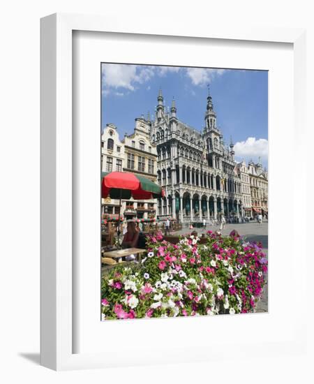 Guildhalls in the Grand Place, UNESCO World Heritage Site, Brussels, Belgium, Europe-Christian Kober-Framed Photographic Print