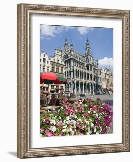 Guildhalls in the Grand Place, UNESCO World Heritage Site, Brussels, Belgium, Europe-Christian Kober-Framed Photographic Print