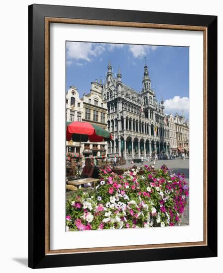 Guildhalls in the Grand Place, UNESCO World Heritage Site, Brussels, Belgium, Europe-Christian Kober-Framed Photographic Print