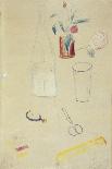 Clown in a Bicorne with a Cat, Drawing Dedicated to Andre Rouveyre, 1916-Guillaume Apollinaire-Giclee Print