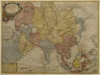 Map of Asia, Published in 1700, Paris-Guillaume Delisle-Framed Giclee Print