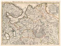 Map of Central and North America, Published in 1700, Paris-Guillaume Delisle-Mounted Giclee Print