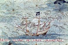 A Caravel, from "Cosmographie Universelle", 1555-Guillaume Le Testu-Giclee Print