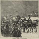 French Prisoners on the Road Between Etampes and Orleans-Guillaume Regamey-Giclee Print