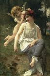 Girl of Pompei in a Garden; Jeune Fille De Pompei Dans Un Jardin-Guillaume Seignac-Framed Giclee Print