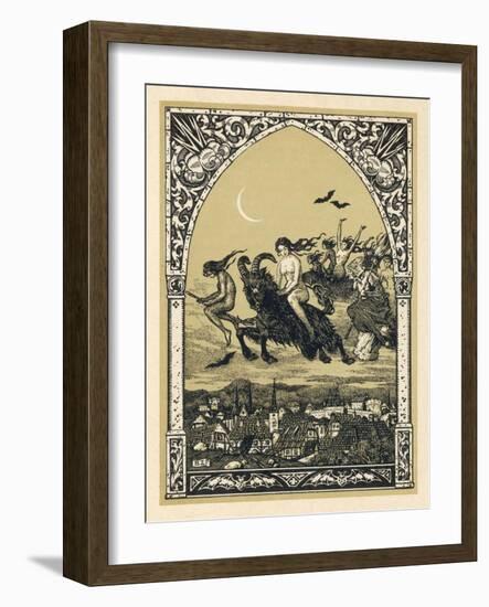 Guillemette Babin and Her Fellow- Witches Naked are Carried-Bernard Zuber-Framed Photographic Print