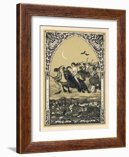 Guillemette Babin and Her Fellow- Witches Naked are Carried-Bernard Zuber-Framed Photographic Print