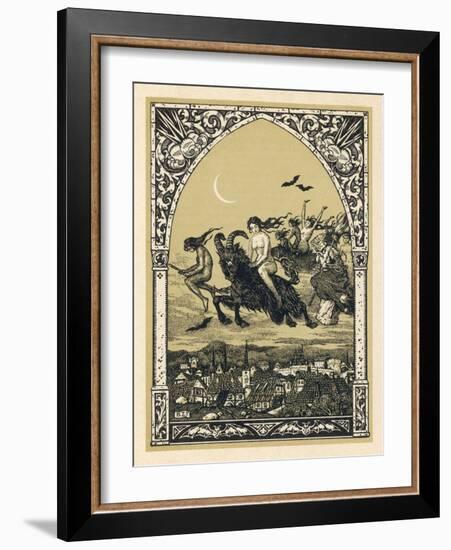 Guillemette Babin and Her Fellow- Witches Naked are Carried-Bernard Zuber-Framed Photographic Print