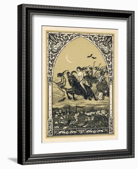 Guillemette Babin and Her Fellow- Witches Naked are Carried-Bernard Zuber-Framed Photographic Print