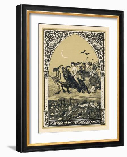 Guillemette Babin and Her Fellow- Witches Naked are Carried-Bernard Zuber-Framed Photographic Print