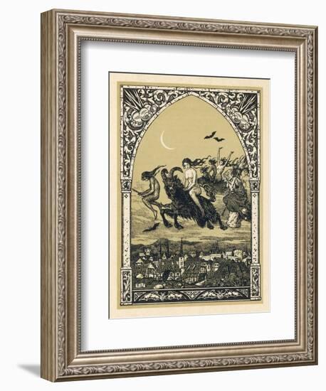 Guillemette Babin and Her Fellow- Witches Naked are Carried-Bernard Zuber-Framed Premium Photographic Print