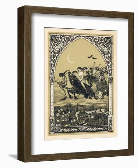 Guillemette Babin and Her Fellow- Witches Naked are Carried-Bernard Zuber-Framed Premium Photographic Print