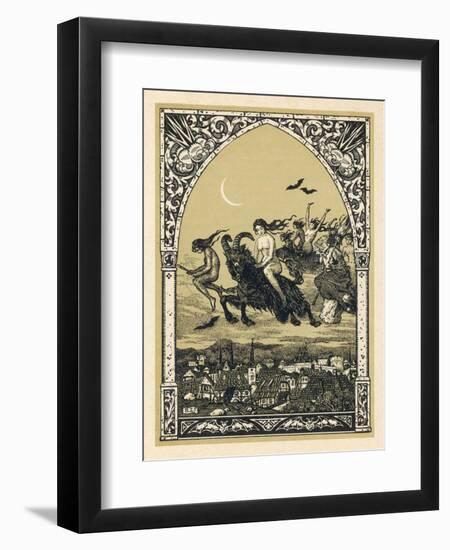 Guillemette Babin and Her Fellow- Witches Naked are Carried-Bernard Zuber-Framed Premium Photographic Print