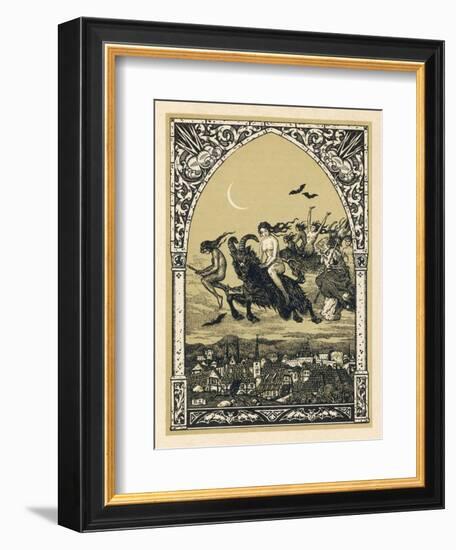 Guillemette Babin and Her Fellow- Witches Naked are Carried-Bernard Zuber-Framed Premium Photographic Print