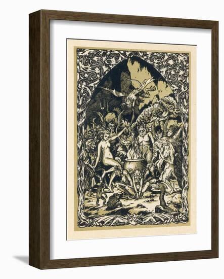 Guillemette Babin at the Sabbat Dances with Demons Performing with Them Acts-Bernard Zuber-Framed Photographic Print