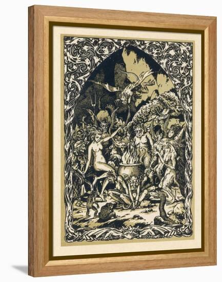 Guillemette Babin at the Sabbat Dances with Demons Performing with Them Acts-Bernard Zuber-Framed Premier Image Canvas