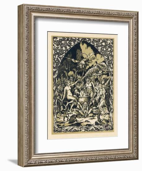 Guillemette Babin at the Sabbat Dances with Demons Performing with Them Acts-Bernard Zuber-Framed Photographic Print