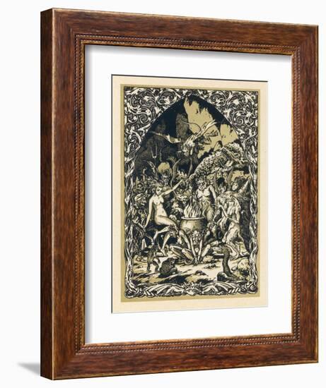 Guillemette Babin at the Sabbat Dances with Demons Performing with Them Acts-Bernard Zuber-Framed Photographic Print