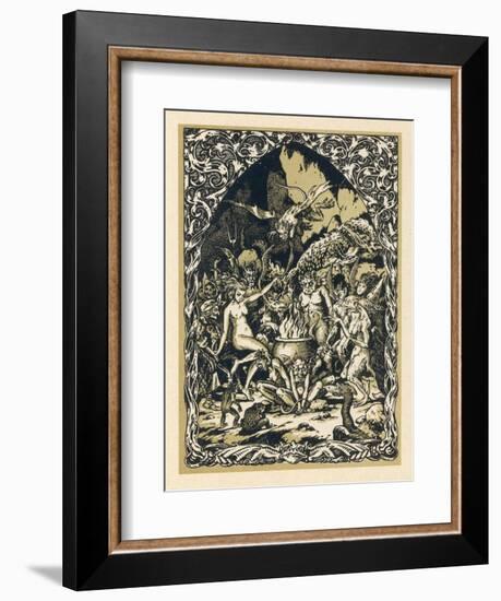 Guillemette Babin at the Sabbat Dances with Demons Performing with Them Acts-Bernard Zuber-Framed Photographic Print