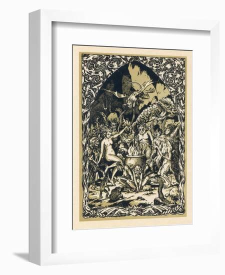 Guillemette Babin at the Sabbat Dances with Demons Performing with Them Acts-Bernard Zuber-Framed Photographic Print