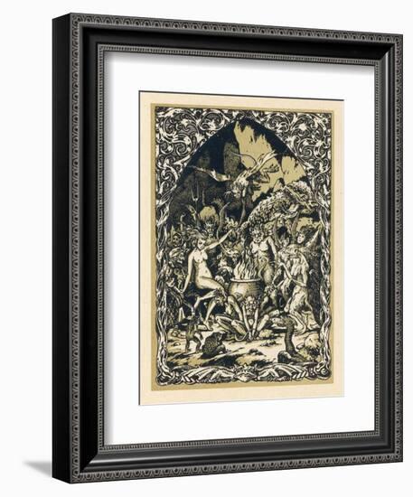 Guillemette Babin at the Sabbat Dances with Demons Performing with Them Acts-Bernard Zuber-Framed Photographic Print