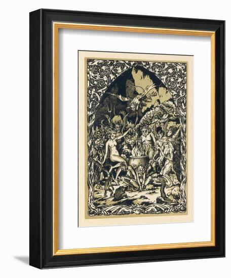 Guillemette Babin at the Sabbat Dances with Demons Performing with Them Acts-Bernard Zuber-Framed Photographic Print