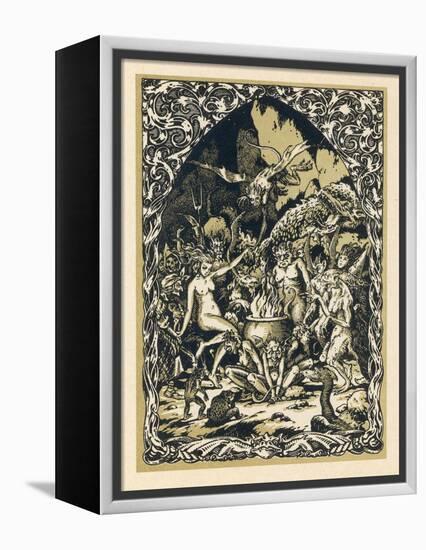 Guillemette Babin at the Sabbat Dances with Demons Performing with Them Acts-Bernard Zuber-Framed Premier Image Canvas