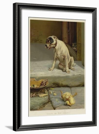 Guilty, or Not Guilty?-William Henry Hamilton Trood-Framed Giclee Print