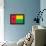 Guinea-Bissau Flag Design with Wood Patterning - Flags of the World Series-Philippe Hugonnard-Framed Stretched Canvas displayed on a wall