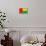 Guinea-Bissau Flag Design with Wood Patterning - Flags of the World Series-Philippe Hugonnard-Framed Stretched Canvas displayed on a wall