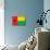 Guinea-Bissau Flag Design with Wood Patterning - Flags of the World Series-Philippe Hugonnard-Mounted Art Print displayed on a wall