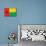 Guinea-Bissau Flag Design with Wood Patterning - Flags of the World Series-Philippe Hugonnard-Mounted Art Print displayed on a wall