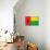 Guinea-Bissau Flag Design with Wood Patterning - Flags of the World Series-Philippe Hugonnard-Mounted Art Print displayed on a wall