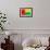 Guinea-Bissau Flag Design with Wood Patterning - Flags of the World Series-Philippe Hugonnard-Framed Premium Giclee Print displayed on a wall