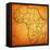 Guinea on Actual Map of Africa-michal812-Framed Stretched Canvas