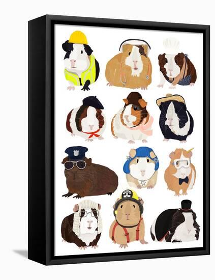 Guinea Pig Working Hr-Hanna Melin-Framed Premier Image Canvas