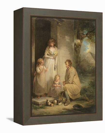 Guinea Pigs, C.1789-George Morland-Framed Premier Image Canvas