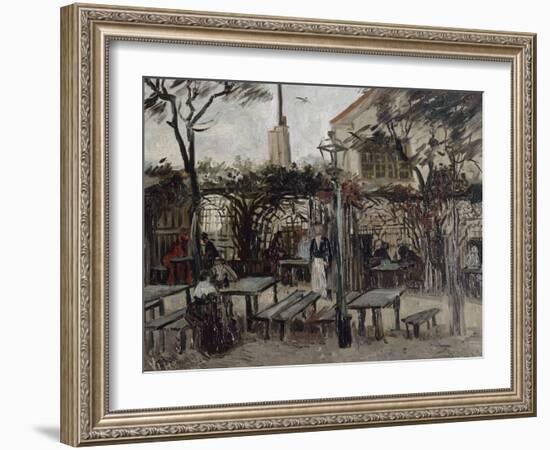 Guinguette à Montmartre :"Le Billard en bois"devenu"La bonne franquette"-Vincent van Gogh-Framed Giclee Print