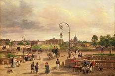 Boulevard Saint-Martin and the Theatre De L'Ambigu, 1830-Guiseppe Canella-Premier Image Canvas