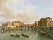 The Pont Neuf, Ile De La Cite, Paris Mint and Conti Quay, 1832-Guiseppe Canella-Framed Giclee Print