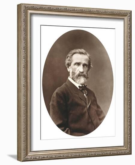 Guiseppe Verdi from "Galerie Contemporaine," 1877-Etienne Carjat-Framed Giclee Print