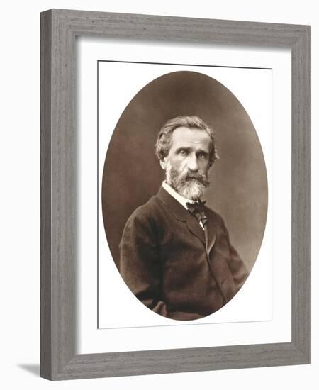 Guiseppe Verdi from "Galerie Contemporaine," 1877-Etienne Carjat-Framed Giclee Print