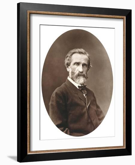 Guiseppe Verdi from "Galerie Contemporaine," 1877-Etienne Carjat-Framed Giclee Print