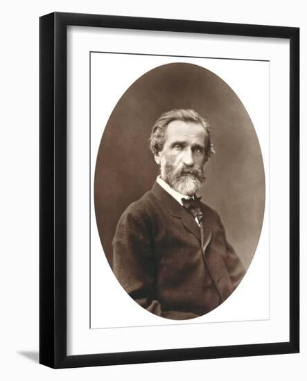 Guiseppe Verdi from "Galerie Contemporaine," 1877-Etienne Carjat-Framed Giclee Print