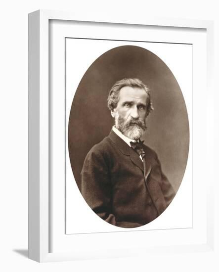 Guiseppe Verdi from "Galerie Contemporaine," 1877-Etienne Carjat-Framed Giclee Print