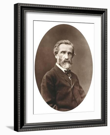 Guiseppe Verdi from "Galerie Contemporaine," 1877-Etienne Carjat-Framed Giclee Print