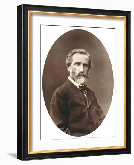 Guiseppe Verdi from "Galerie Contemporaine," 1877-Etienne Carjat-Framed Giclee Print