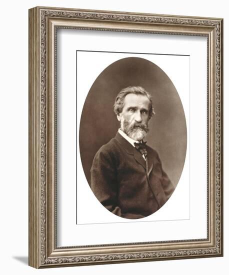 Guiseppe Verdi from "Galerie Contemporaine," 1877-Etienne Carjat-Framed Giclee Print