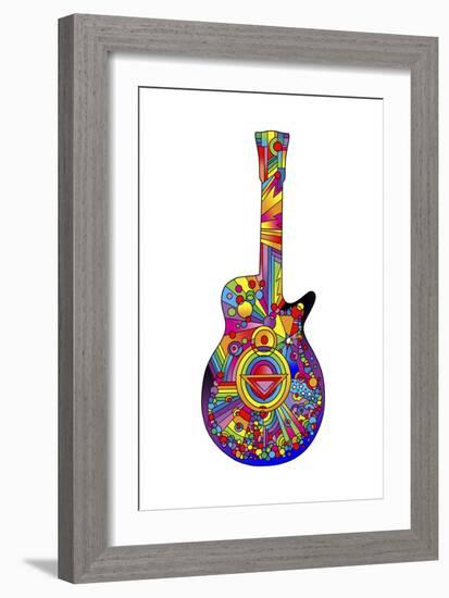 Guitar 02-Howie Green-Framed Giclee Print