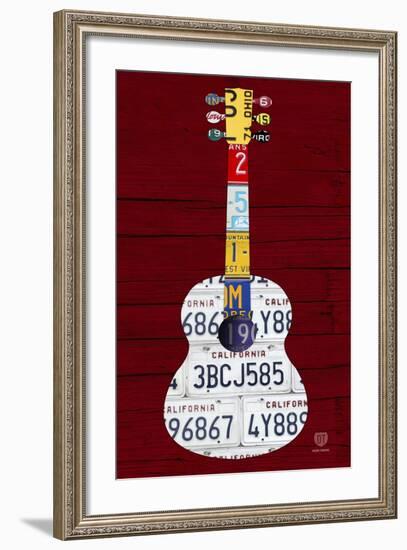 Guitar 1-Design Turnpike-Framed Premium Giclee Print